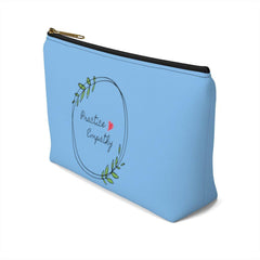 Accessory Pouch, Olive Branch Logo, light blue-Bags-Practice Empathy