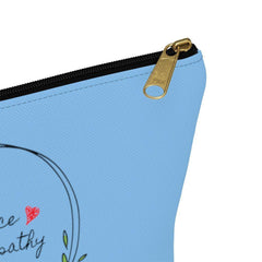 Accessory Pouch, Olive Branch Logo, light blue-Bags-Practice Empathy