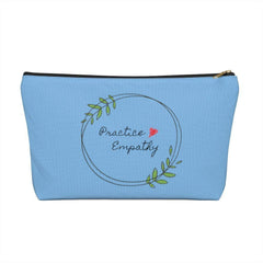Accessory Pouch, Olive Branch Logo, light blue-Bags-Practice Empathy