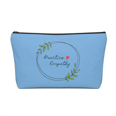 Accessory Pouch, Olive Branch Logo, light blue-Bags-Practice Empathy