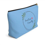 Accessory Pouch, Olive Branch Logo, light blue-Bags-Practice Empathy