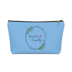 Accessory Pouch, Olive Branch Logo, light blue-Bags-Practice Empathy
