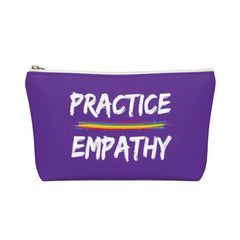 Accessory Pouch, Rainbow Logo, dark purple-Bags-Practice Empathy
