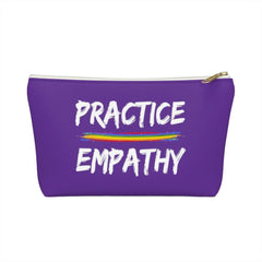 Accessory Pouch, Rainbow Logo, dark purple-Bags-Practice Empathy