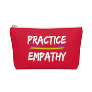 Accessory Pouch, Rainbow Logo, deep red-Bags-Practice Empathy