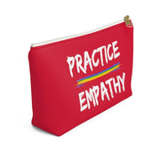 Accessory Pouch, Rainbow Logo, deep red-Bags-Practice Empathy