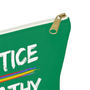 Accessory Pouch, Rainbow Logo, forest green-Bags-Practice Empathy