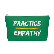 Accessory Pouch, Rainbow Logo, forest green-Bags-Practice Empathy