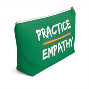 Accessory Pouch, Rainbow Logo, forest green-Bags-Practice Empathy