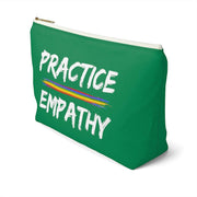 Accessory Pouch, Rainbow Logo, forest green-Bags-Practice Empathy