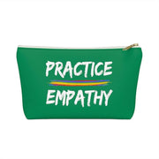 Accessory Pouch, Rainbow Logo, forest green-Bags-Practice Empathy