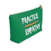 Accessory Pouch, Rainbow Logo, forest green-Bags-Practice Empathy