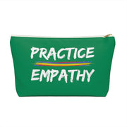 Accessory Pouch, Rainbow Logo, forest green-Bags-Practice Empathy
