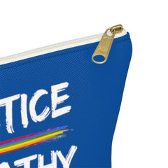 Accessory Pouch, Rainbow Logo, royal blue-Bags-Practice Empathy