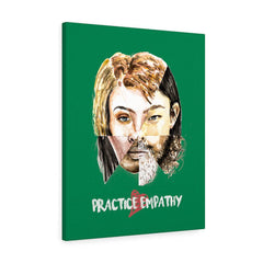 Akin, Canvas Gallery Wrap, forest green-Canvas-Practice Empathy
