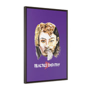 Akin, Premium Framed Canvas, dark purple-Canvas-Practice Empathy