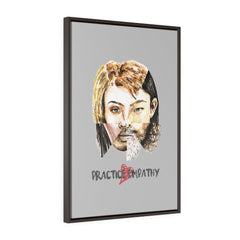 Akin, Premium Framed Canvas, light gray-Canvas-Practice Empathy