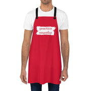 Apron, Brushes Logo, red-Accessories-Practice Empathy