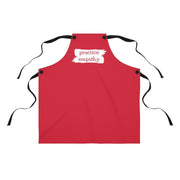 Apron, Brushes Logo, red-Accessories-Practice Empathy