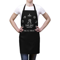 Apron, Mantras of the Mind, female, black-Accessories-Practice Empathy