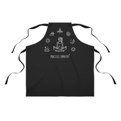Apron, Mantras of the Mind, female, black-Accessories-Practice Empathy