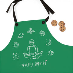 Apron, Mantras of the Mind, male, forest green-Accessories-Practice Empathy