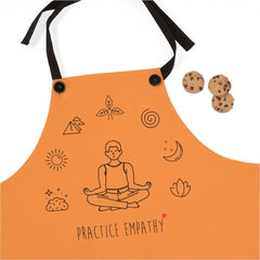 Apron, Mantras of the Mind, male, orange-Accessories-Practice Empathy
