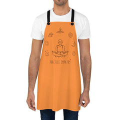 Apron, Mantras of the Mind, male, orange-Accessories-Practice Empathy