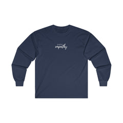 Men's Ultra Cotton Long Sleeve Tee, Hand in Hand Logo