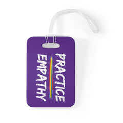 Bag Tag, Rainbow Logo, dark purple-Accessories-Practice Empathy