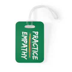 Bag Tag, Rainbow Logo, forest green-Accessories-Practice Empathy