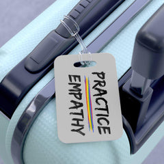 Bag Tag, Rainbow Logo, light gray-Accessories-Practice Empathy