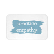 Bath Mat, Brushes Logo-Home Decor-Practice Empathy