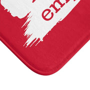 Bath Mat, Brushes Logo, deep red-Home Decor-Practice Empathy