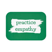 Bath Mat, Brushes Logo, forest green-Home Decor-Practice Empathy