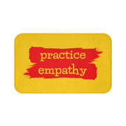 Bath Mat, Brushes Logo, yellow-Home Decor-Practice Empathy