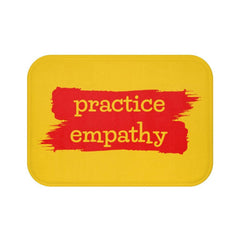 Bath Mat, Brushes Logo, yellow-Home Decor-Practice Empathy
