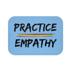 Bath Mat, Rainbow Logo, Carolina blue-Home Decor-Practice Empathy