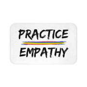 Bath Mat, Rainbow Logo, white-Home Decor-Practice Empathy
