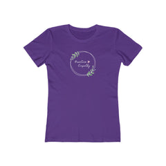 Women's The Boyfriend Tee, Olive Branch Logo