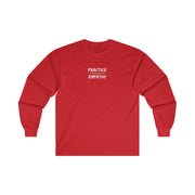 Men's Ultra Cotton Long Sleeve Tee, Rainbow Logo