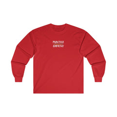 Men's Ultra Cotton Long Sleeve Tee, Rainbow Logo