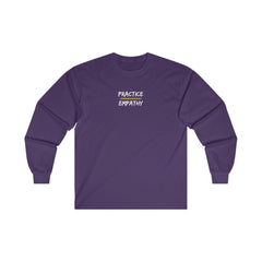 Men's Ultra Cotton Long Sleeve Tee, Rainbow Logo