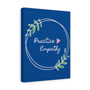 Canvas Gallery Wrap, Olive Branch Logo, royal blue-Canvas-Practice Empathy