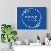 Canvas Gallery Wrap, Olive Branch Logo, royal blue-Canvas-Practice Empathy
