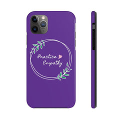 Case Mate Tough Phone Case, Olive Branch Logo, dark purple-Phone Case-Practice Empathy