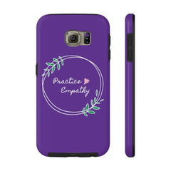Case Mate Tough Phone Case, Olive Branch Logo, dark purple-Phone Case-Practice Empathy