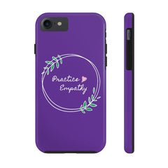 Case Mate Tough Phone Case, Olive Branch Logo, dark purple-Phone Case-Practice Empathy
