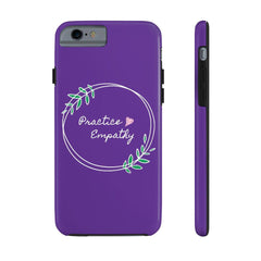 Case Mate Tough Phone Case, Olive Branch Logo, dark purple-Phone Case-Practice Empathy