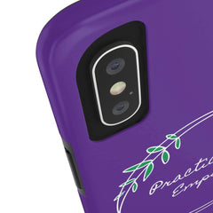 Case Mate Tough Phone Case, Olive Branch Logo, dark purple-Phone Case-Practice Empathy